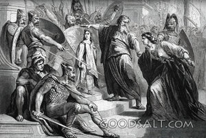 Athaliah Confronted Before King Joash