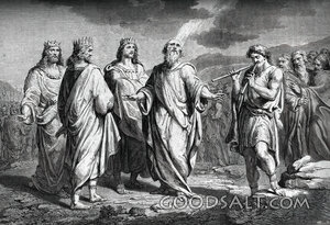 Elisha Prophesies Before the Three Kings