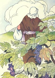 Vinedresser Among the Grapes