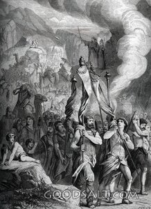 Israel Led by the Pillar of Cloud