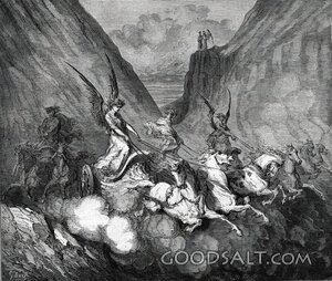 Elijah Taken Up in the Chariot of Fire