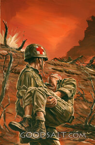 Soldier Carrying Wounded Soldier