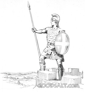 Soldier Standing Guard