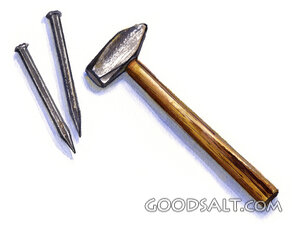 Hammer and Nails of the Crucifixion