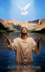 Spirit of God Decends After Baptism of Jesus