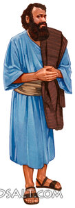 Bearded Man in Biblical Robe
