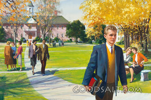Student on College Campus