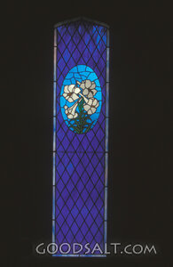 Lilies in Sanctuary Stained Glass