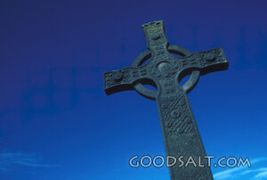 Celtic Cross Against the Heavens