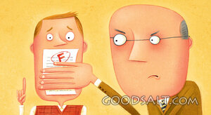 Teacher and Student With F on Test