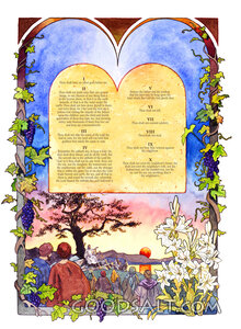 Ten Commandments Floral
