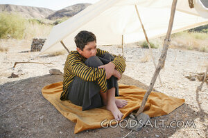Israelite Youth in the Wilderness Tent