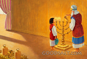 The Boy Samuel Helps in the Temple