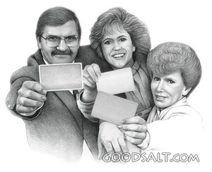 Three People Showing Blank Credit Cards