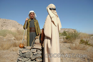 Two Isrealites Talking at a Well