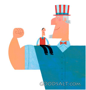 Uncle Sam and Little Man