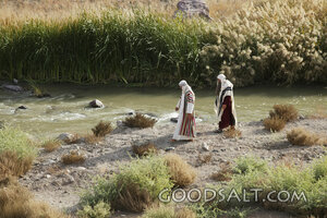 Disciples Walking Beside the River