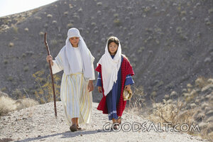 Israelite Children on the Wilderness Path