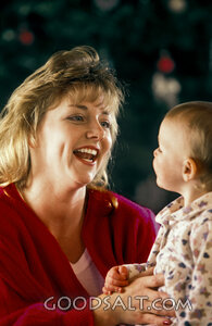 Mother and Child at Christmas
