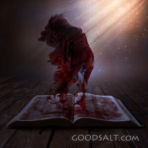 Woman and Blood From Open Book