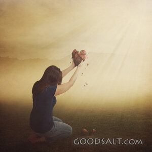 Woman Holding Heart