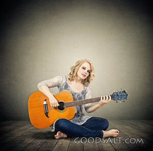Woman With Guitar