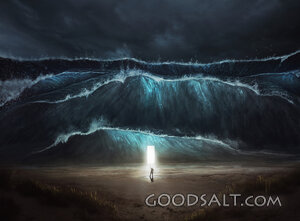 A Man Finds Safety in the Storm