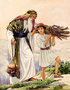Abraham and Isaac on Mt. Moriah