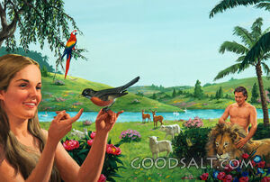 Adam and Eve in Eden