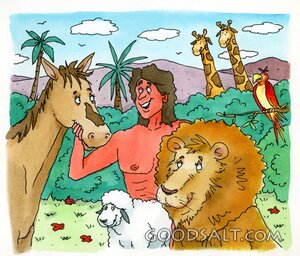 Adam Names the Animals