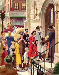 All Nationalities Going to Church