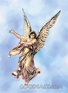 Angel Decending From Sky