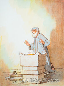 Angel Tells Zechariah That He and His Wife Will Have a Son