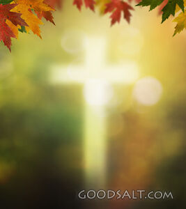 Autumn Background With Cross