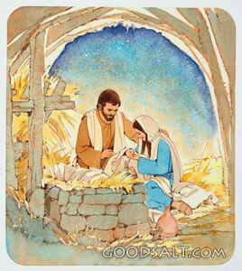 Baby Jesus Is Born in a Manger