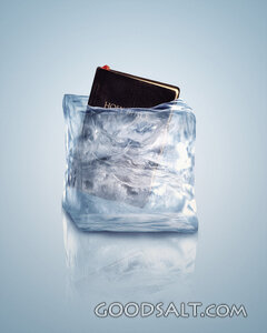 Bible in Ice Cube