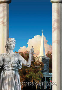 Blind Justice and a Church