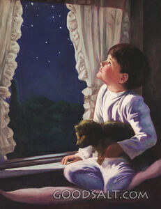 Boy Looking at Stars