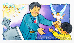 Boy Reunited With Grandfather at Resurrection