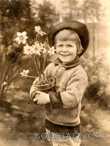 Boy with Plant