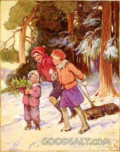 Bringing In the Yule Log