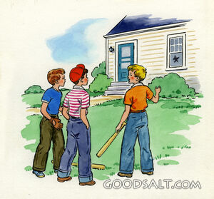 Broken Window in House