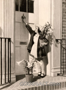 Child Delivering Easter Lily