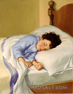 Child in Bed Asleep