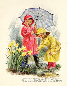 Children in Rain