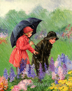 Children in Rain