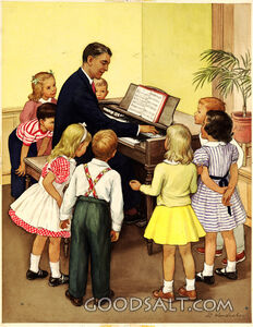 Children Looking at Organ