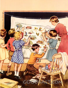 Children Making Food Map