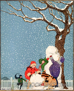 Children Making Snowman