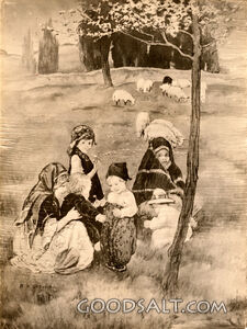 Children Picking Flowers